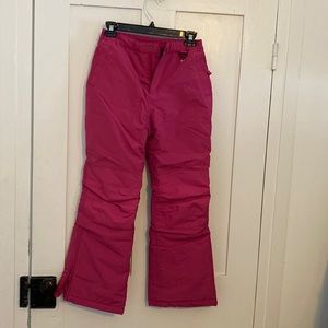 Snow Pants, Lands End Squall, Girls 12, Pink, Waterproof, Windproof